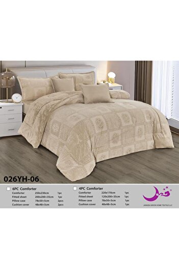 MingMoon Winter bedspread for one and a half people, consisting of 5 pieces, with attractive designs and colors
