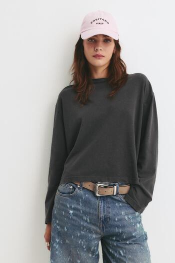 Pull & Bear Boxy fit long-sleeve T-shirt