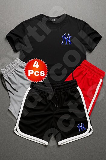 SimStone Ny 3D Printed Jersey Shorts Single 4-Piece Set Item Top Jersey Shorts
