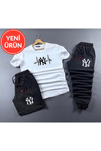 SimStone New Season 3-Piece Tracksuit Set with Shorts