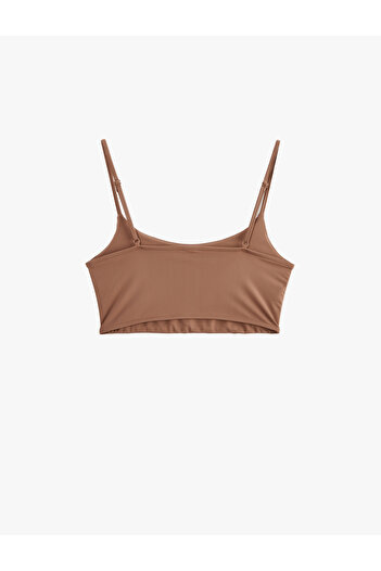 Koton Skinny Seamless Thin Strap Half Singlet