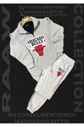 SimStone Chigago Bulls Fan Dikyaka Sweatshirt Sweatpants 2 Fan Set Combination