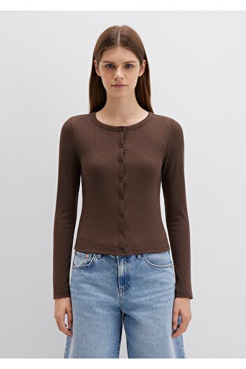 Mavi Buttoned Fitted Long-Sleeve T-Shirt