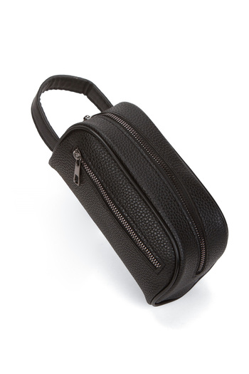 Adelina Bags Men's Portfolio Handbag Travel Shaving Cosmetic Clutch Bag