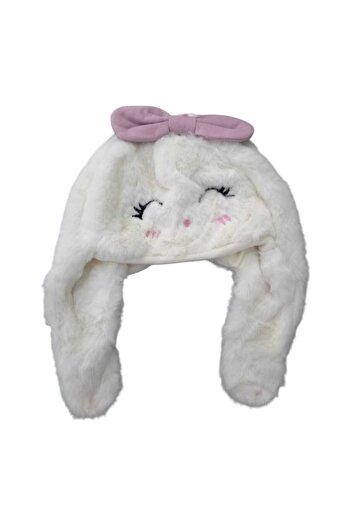 Aware Time 0-12 Months Girl & Baby Plush Figured Winter Beanie That Can Be Tied under the Neck