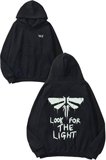 THEWERT The Last of Us 9 Design Back Printed Black Hooded Sweatshirt