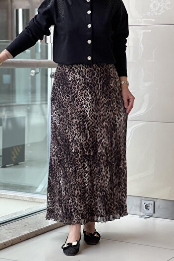 sentez giyim Synthesis Chiffon Cropping Skirt