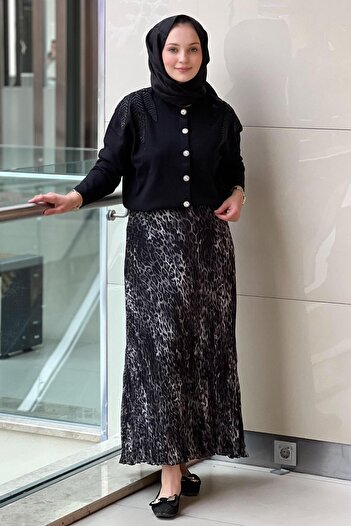 sentez giyim Synthesis Chiffon Cropping Skirt