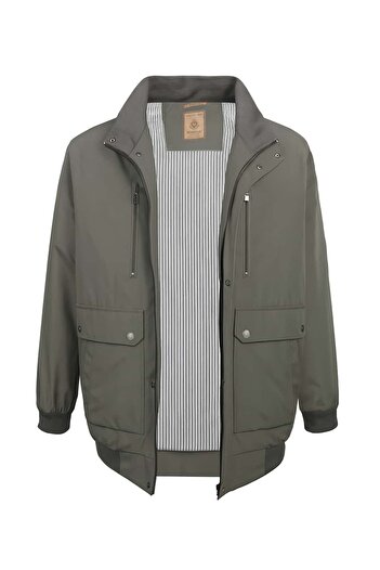 tambattal Plus Size Cotton Seasonal Coat with Ribbing (Extra Wide Fit)