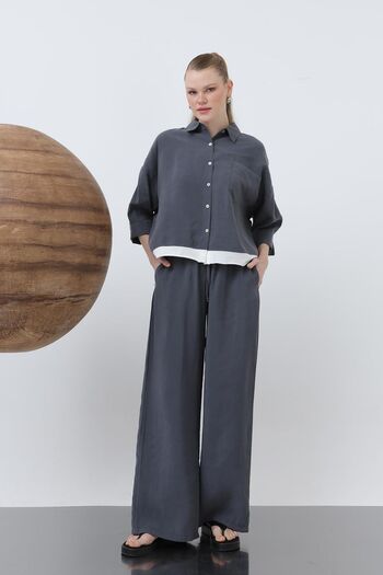 Byelmira Women's Modal Pants Anthracite