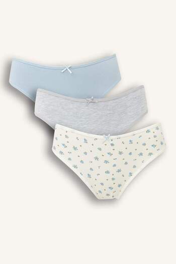 DeFacto 3-Pack Brief Panties-Fall in Love F3063Ax25Au