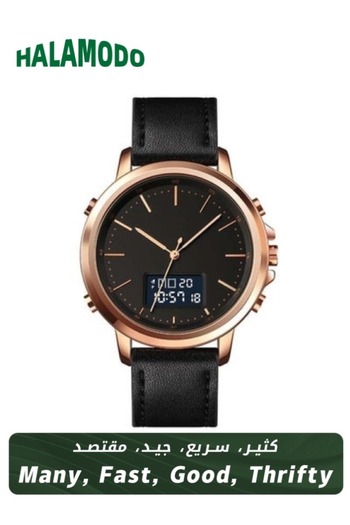 HALAMODO Men's 1652 Hot Selling Waterproof Outdoor Sport Wristwatch - 46 mm - Rose Gold