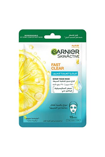 Garnier Skin Active Fast Clear Serum Tissue Mask 23 g