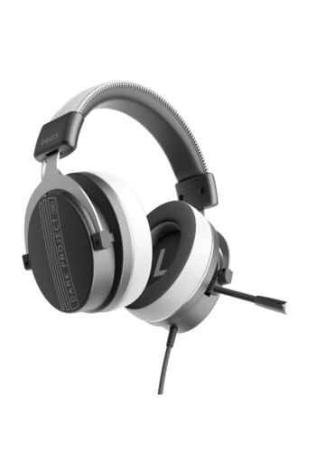 DARK PROJECT Căști de gaming Vexo, drivere de 50 mm, multiplatformă, conexiune jack de 3,5 mm, gri
