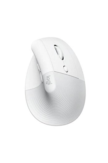 logitech Mouse Lift vertical ergonomic, alb-gălbui / gri pal