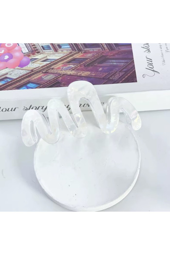cityvision Wave Model White Color Acetate 10.5 cm Luxury Latch Buckle
