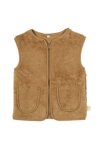 Miela Kids Carousel Plush Vest - Caramel