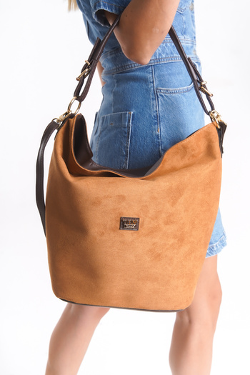 Solo Bag Women's Suede Soft Shoulder Handle Crossbody Bag