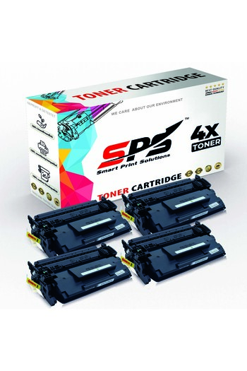 Smart Print Solutions خراطيش حبر متوافقة مع SPS لطابعات HP | CF287A 87A | 4 خراطيش حبر سوداء | 9000 صفحة
