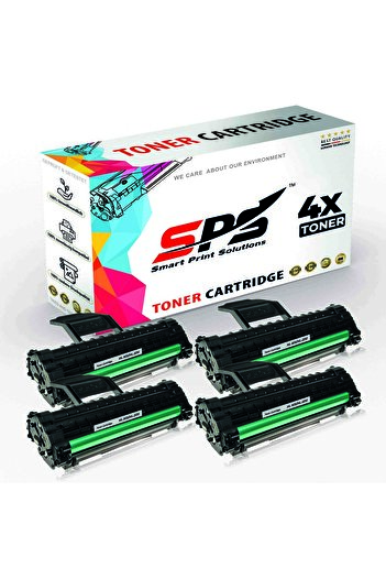 Smart Print Solutions خراطيش حبر متوافقة مع SPS لطابعات سامسونج | ML-1610 | 4 عبوات حبر أسود | إنتاجية تصل إلى 2000 صفحة