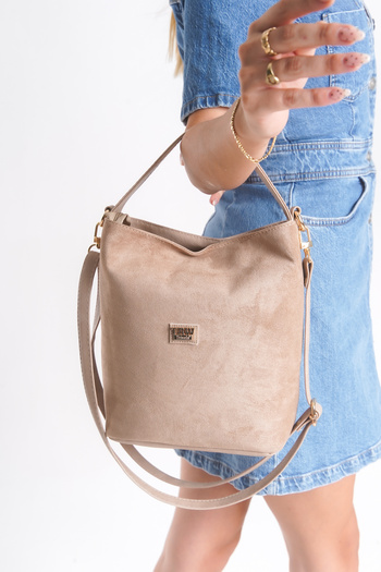 Solo Bag Women's Suede Soft Shoulder Handle Crossbody Bag