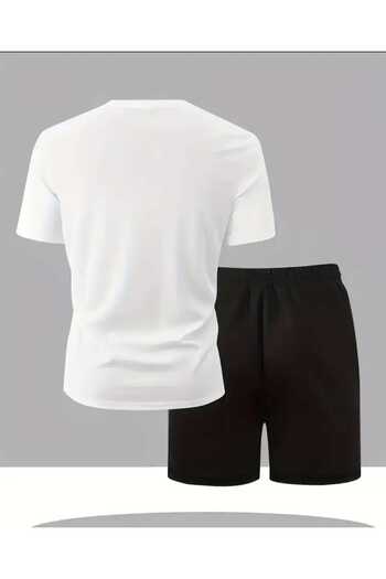 ORVIO Group Luxury T-Shirt and Shorts for Men.