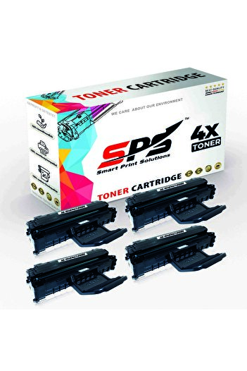 Smart Print Solutions خراطيش حبر متوافقة مع SPS لطابعات سامسونج | MLT-D108S | 4 ألوان سوداء | إنتاجية تصل إلى 1500 صفحة