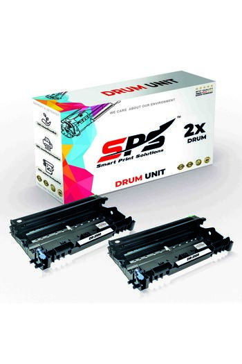 Smart Print Solutions خراطيش أسطوانات متوافقة مع نظام SPS لطابعات Brother | DR-2100 | خرطوشة سوداء مزدوجة | إنتاجية تصل إلى 12,000 صفحة