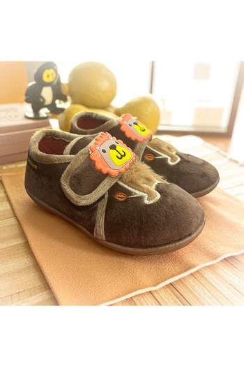 Cozi company Baby Boy's Winter Velcro Adjustable Daily School Nursery Slippers Shoes
