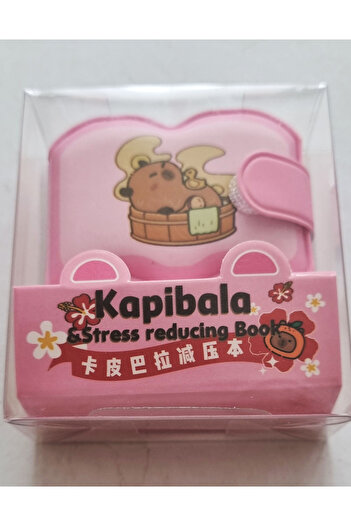 Modellino Mini Fluffy Colorful Velcro Notepad Capibala Labubu Cute Expression 6X6Cm - Color Options Available
