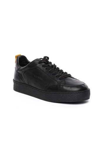 Greyder 18520 Black Genuine Leather Men's Sneaker Shoes