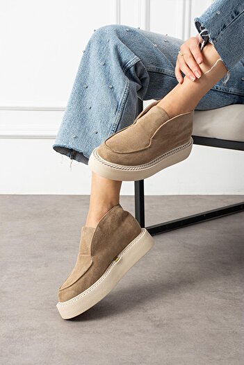 ShoeTek Dinna Γυναικείες Μπότες & Μποτάκια Mink Suede