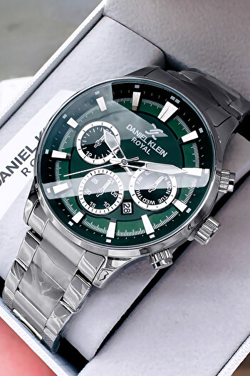 Daniel Klein Original Stainless Steel Band Men Wristwatch Waterproof Silver Color Gift Bracelet Dke2142C4