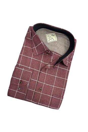 GÖMLEK GALERİSİ Classic Wide Flannel Plaid Men's Long Sleeve Shirt