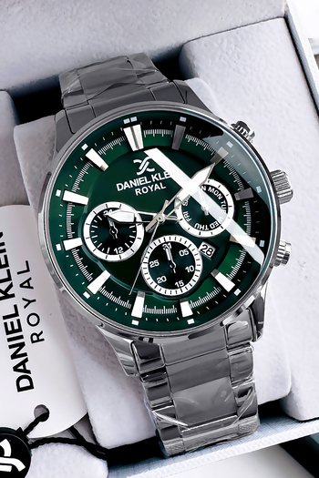 Daniel Klein Original Stainless Steel Band Men Wristwatch Waterproof Silver Color Gift Bracelet Dke2142C4