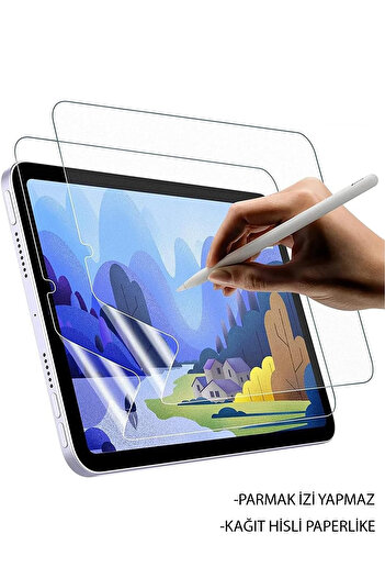 Nezih Case Samsung Galaxy Tab S10 Fe Plus Uyumlu Kağıt Hissi Veren Mat Paper-Like Ekran Koruyucu
