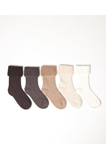 Katia&Bony Pack of 5 Children's Towel Socks Patterned