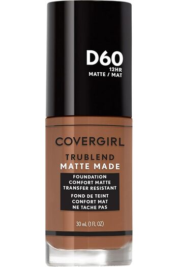 covergirl TruBlend Matte Made Liquid Foundation, D60 Toasted Almond, 1 Fl Oz (Pack of 1)