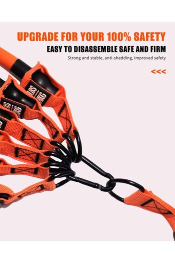 vayne Latex 18 Piece Resistance Band Set with Bag Total 145 kg Weight Band Door Back Power Band