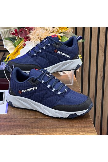 PRAYDER Men's Outdoor Waterproof, Thermo Non-Slip Sole Sports Shoes - Navy Blue