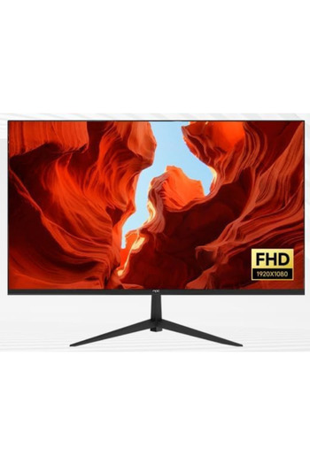 Aiwa 22 Flat Slim Monitor, 75Hz, Fhd, Hdmi,Vga 56X36X11 Cm Black