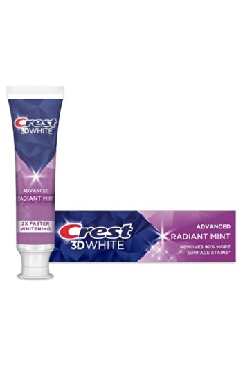 CREST 3D White Toothpaste, Radiant Mint, Intensive Whitening Effect, 138g