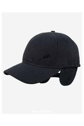 PIECE SIGNATURE 70% Cotton 30% Acrylic, Ear Flap, Soft Fleece Lined, Adjustable Buckle Hat