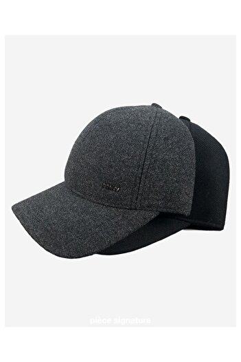 PIECE SIGNATURE 70% Cotton 30% Acrylic, Ear Flap, Soft Fleece Lined, Adjustable Buckle Hat
