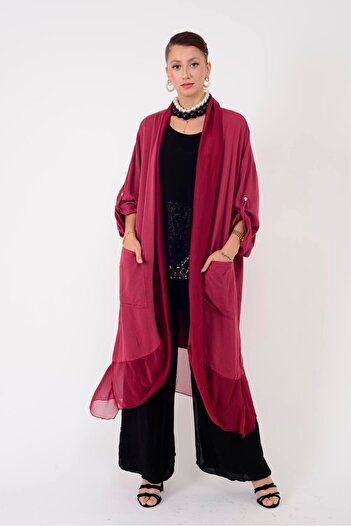 Park Moda 10130 ΜΕΤΑΞΥΛΙΝΟ ΣΑΚΑΚΙ ΜΕ ΛΕΠΤΟΜΕΡΗ ΣΧΕΔΙΑΣΤΙΚΗ ΕΠΕΞΕΡΓΑΣΙΑ