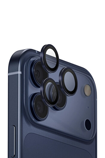 WANNA PROTECT iPhone 17 Pro Max Compatible Aluminum Camera Protection Lens Protector Tempered Glass
