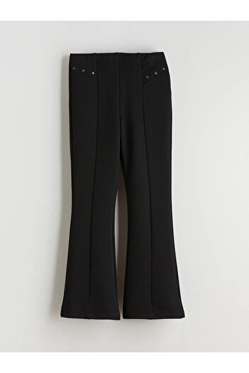 LC Waikiki Girls' Leggings with Elastic Waist and Flared Legs (W5)