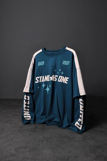 Slatra Men's Petrol Stand as One Oversize Sweatshirt