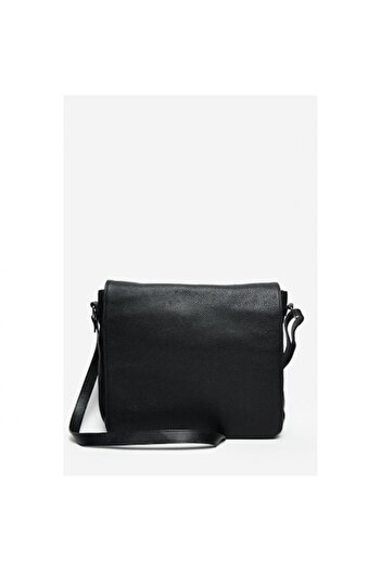 ANNA FELLINI Geanta dama piele, ANNA FELLINI, Ruby, negru, 35x8x29 cm