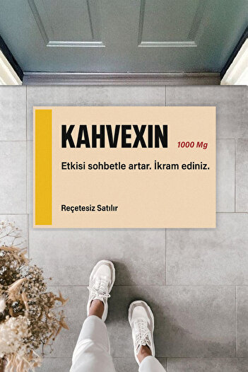 Dormot Modern Digital Printing Doormat - Fun Humor Coffee Shop Front Door Mat 70X45Cm